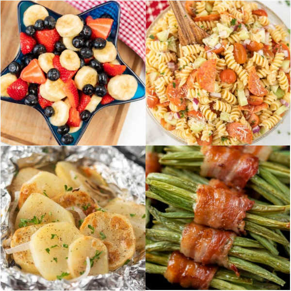 Check out these tasty 4th of July Side Dishes. From classic sides to new favorites, we have 51 of the best side dishes. You will love these easy side dishes recipes that are easy to make and great for a crowd. These side dishes are the best.  #eatingonadime #4thofjulyrecipes #sidedishes #holidaysides 

