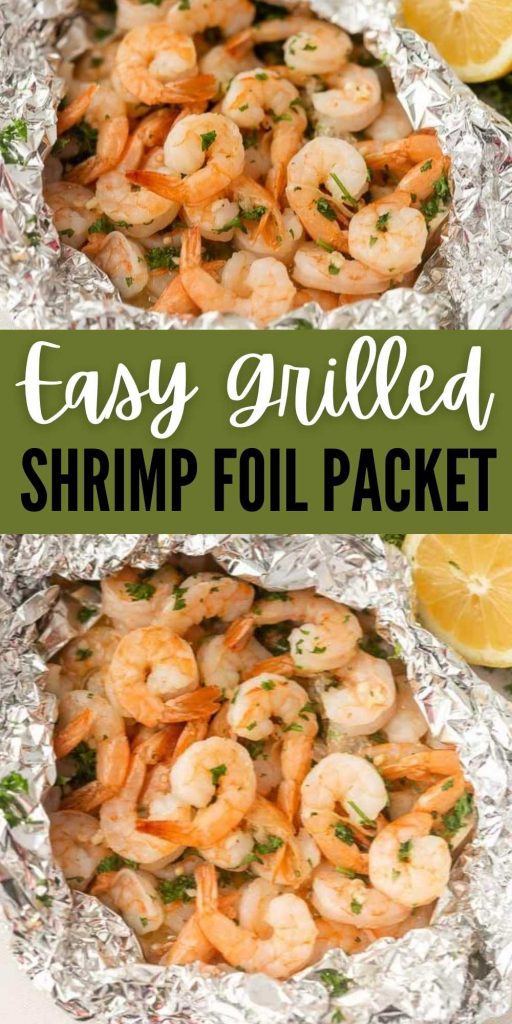 If you are looking for a simple seafood recipe, Grilled Shrimp in Foil is it. Only a few seasonings are needed to make this easy shrimp dish. Learn how to make shrimp foil packets on your grill that the entire family will love. #eatingonadime  #grillingrecipes #shrimprecipes #seafoodrecipes 
