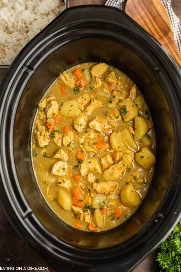 Chicken curry in the crock pot