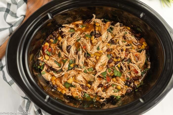 Close up image of Crock Pot Mango Salsa Chicken