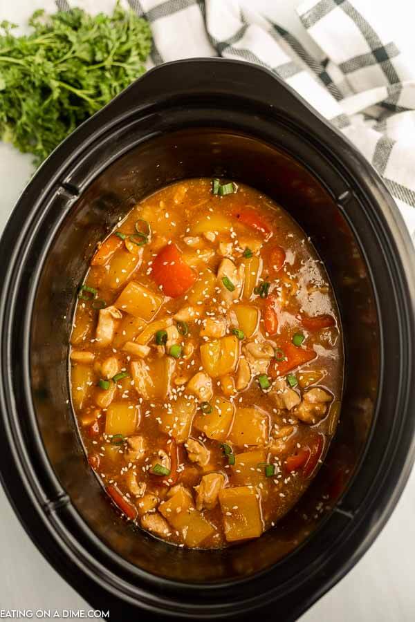 Hawaiian chicken in a crock pot