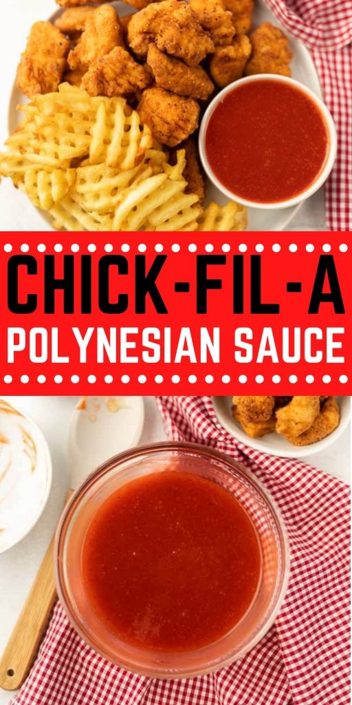 Learn how to make Polynesian Sauce copycat Chick-fil-a Recipe at home with just 3 easy ingredients. Enjoy your favorite dipping sauce at home with this easy and simple Chick-fil-a Polynesian Sauce recipe. #eatingonadime #copycatrecipes #saucerecipes #dippingsauces 
