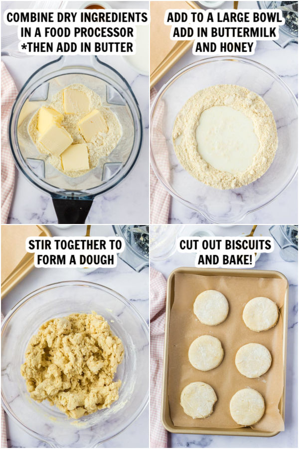 The process of making biscuits