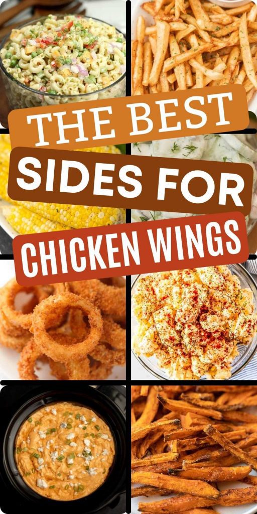 What is your favorite side dish to serve with chicken wings? Check out our favorite delicious and easy sides to serve with chicken wings to make a complete meals. #eatingonadime #chickenwingssides #sidedishrecipes 