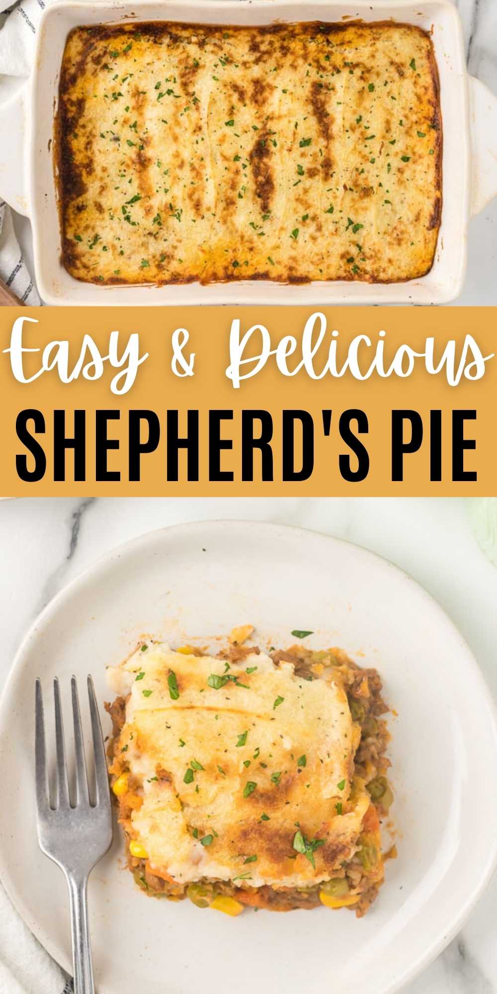 Beef is seasoned to perfection and mixed with mixed veggies and then topped with delicious mashed potatoes to make the best shepherd’s pie recipes.  This easy casserole recipe is simple to throw together and is a delicious hearty recipe that they entire family will love! #eatingonadime #casserolerecipes #beefrecipes #sheperdspie 