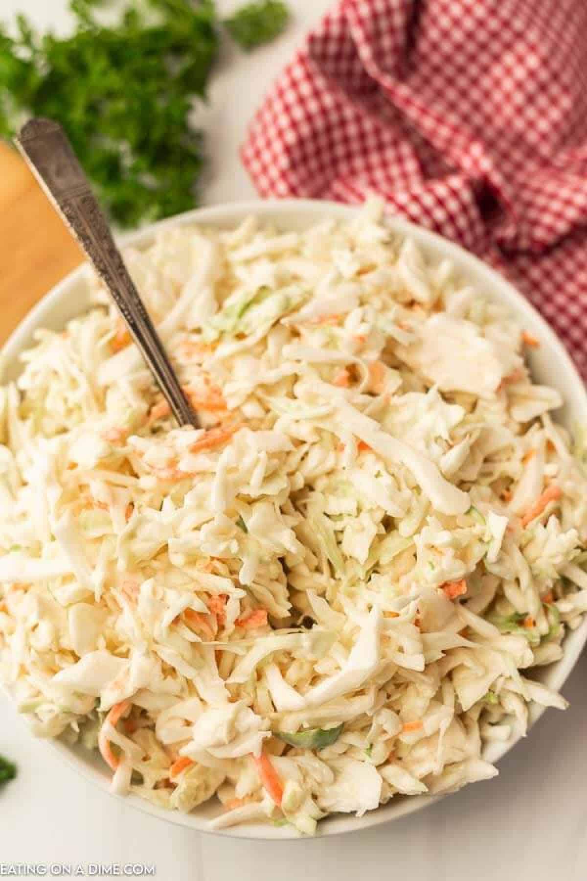 Chick-fil-a Coleslaw in a bowl.