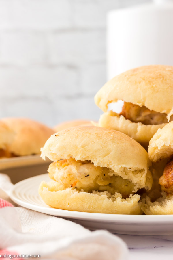 Chick-fil-a Chick-n-minis on plate.
