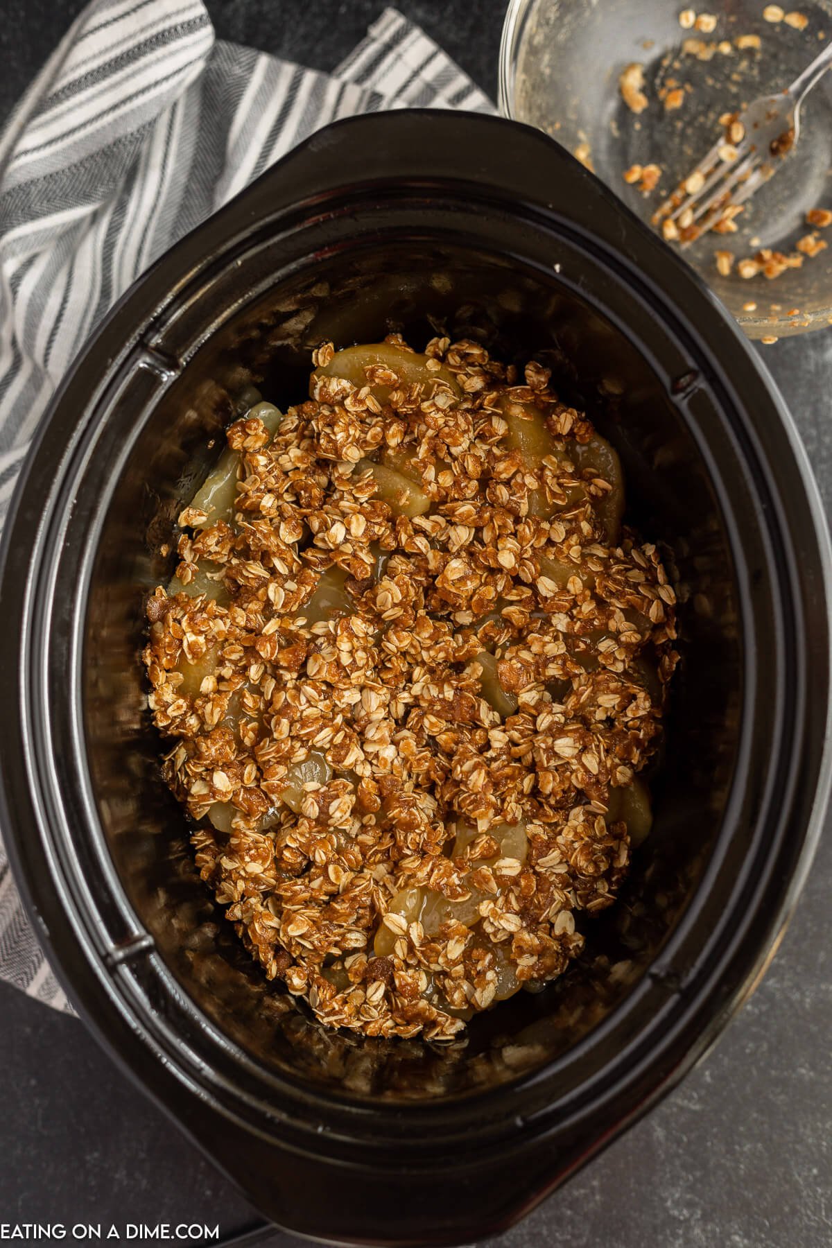 Apple Crisp in the Crock Pot