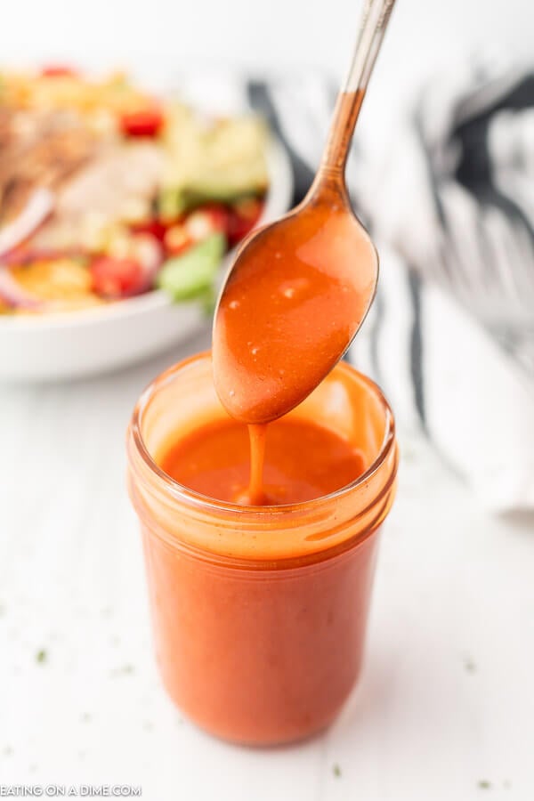 Jar of catalina dressing.