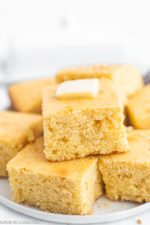 Easy Homemade Cornbread(VIDEO)- Simple Buttery Cornbread recipe