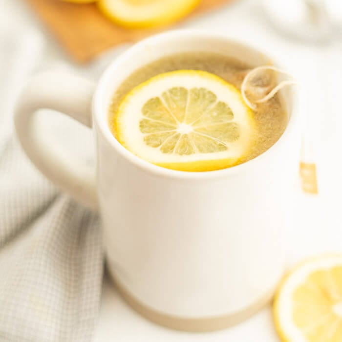 Starbucks medicine ball in a mug. 