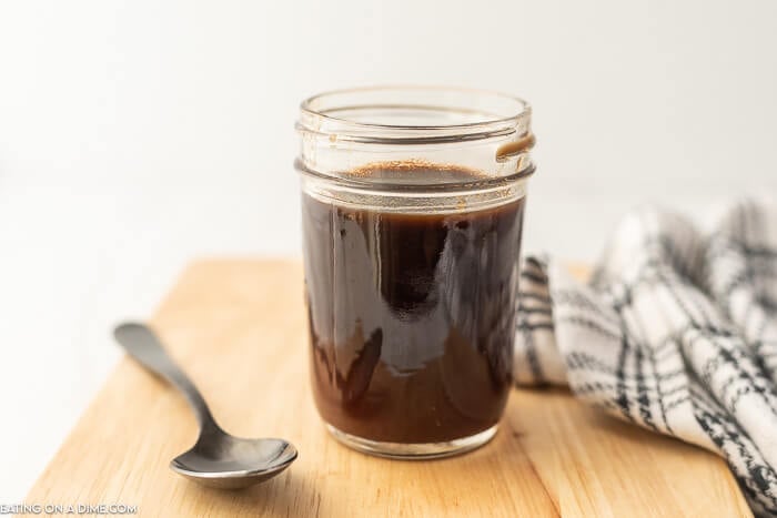 Worcestershire Sauce in a jar