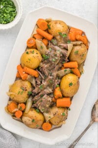 Crock Pot Chuck Roast Recipe - Eating on a Dime