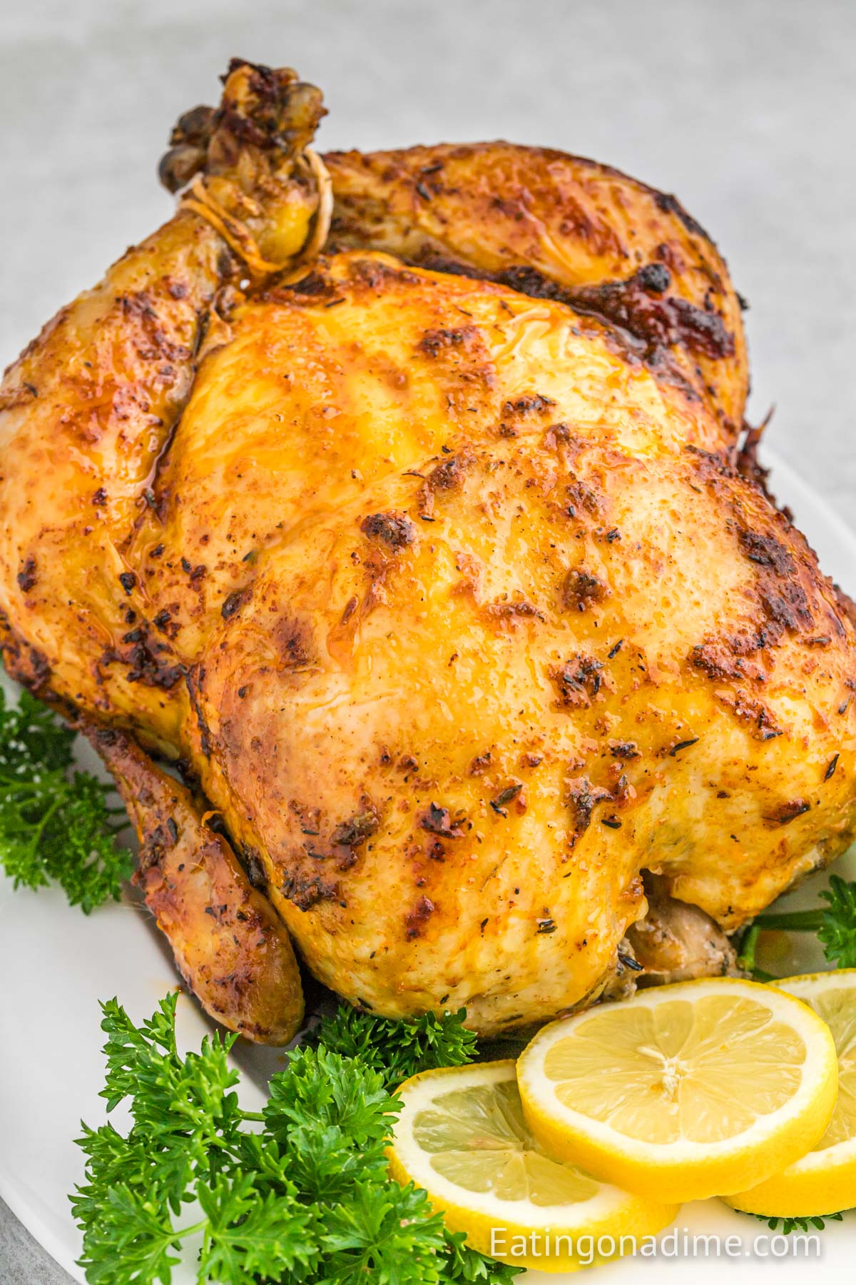  Rotisserie Chicken on a platter. 