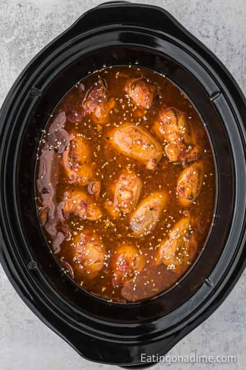 Crock Pot Honey Garlic Chicken Thighs - Slow cooker honey garlic chicken
