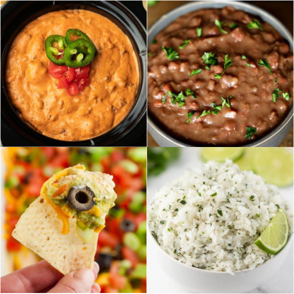 The Best Mexican Side Dishes that the entire family will love. 36 easy Mexican Sides to serve with tacos, enchiladas and more. These simple and quick Mexican Side Dish Recipes are great for Taco Tuesday or for potlucks too. You’ll love this easy side dishes. #eatingonadime #sidedishes #sidedishrecipes #mexicanrecipes 