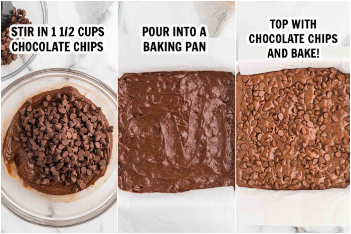 The process of making starbucks brownies