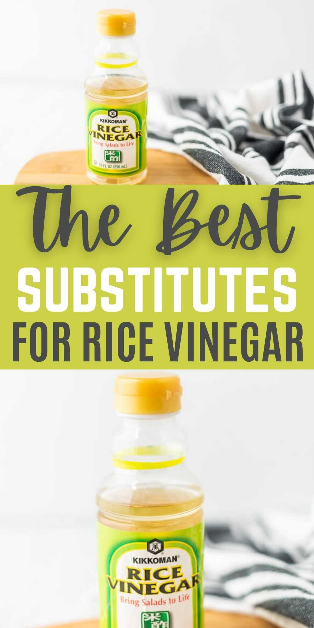 If you are searching for The Best Substitutes for Rice Vinegar we have gathered 7 substitutes. Pantry staple substitutes for your recipe. #eatingonadime #ingredientsubstitutes #ricevinegar 
