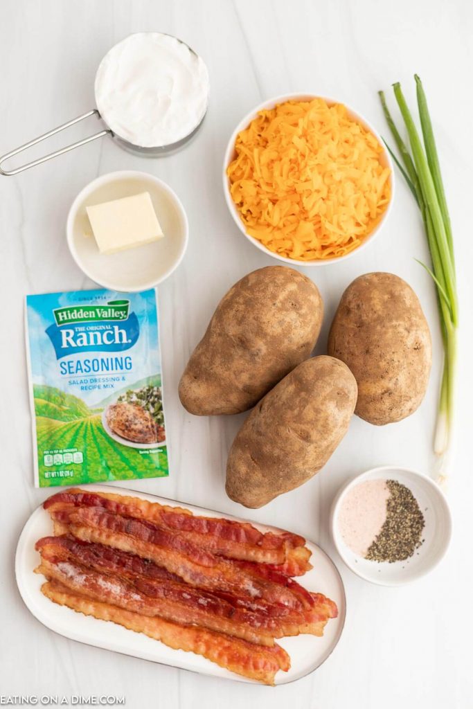 Ingredients for Crack potatoes.