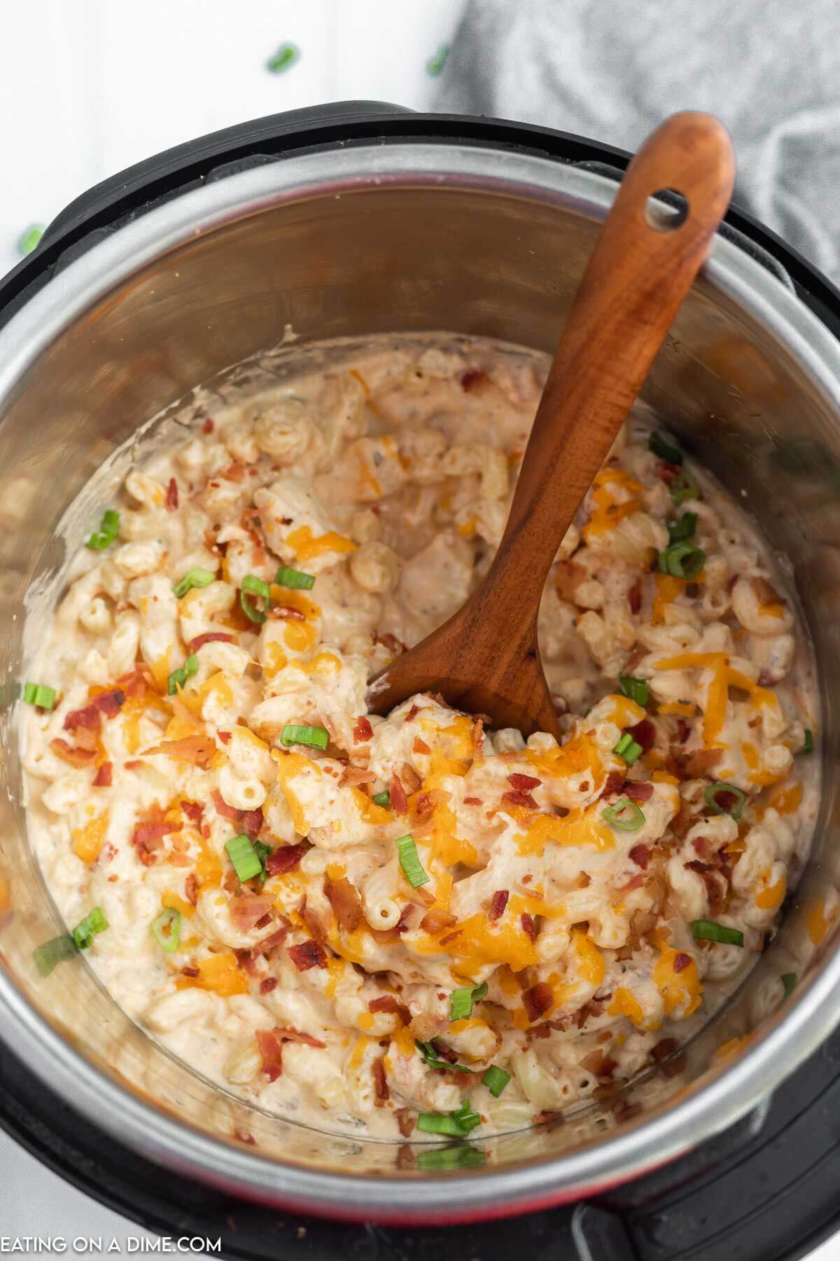 Crack Chicken Pasta in the instant pot. 