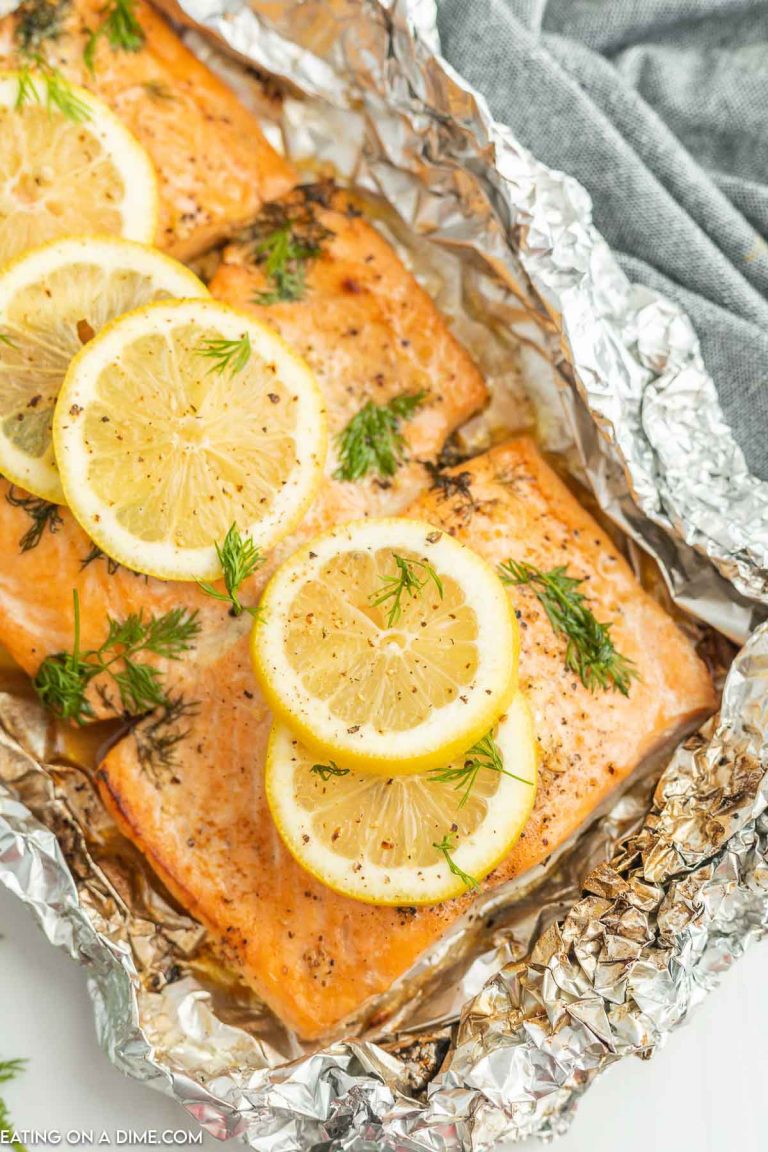 Grilled Salmon in Foil - Quick and Easy dinner idea