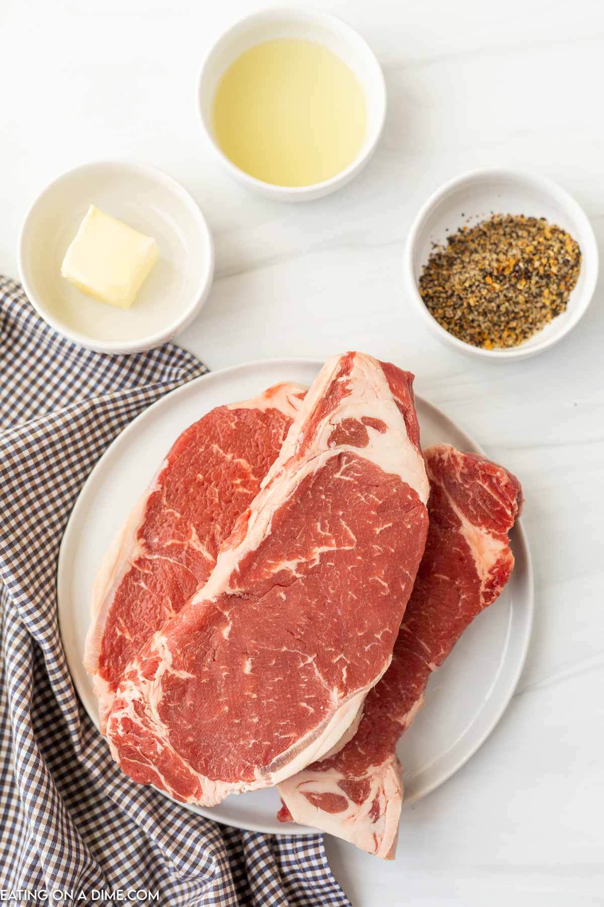 Ingredients for Griddle steak 