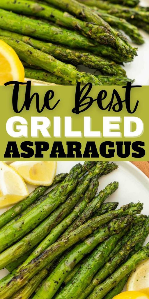 This is the easiest Grilled Asparagus Recipe you will try. There is no fuss and practically no work in making delicious grilled asparagus. This is the best grilled asparagus that is delicious and easy to make too. #eatingonadime #grillingrecipes #sidedishrecipes #vegetablerecipes 
