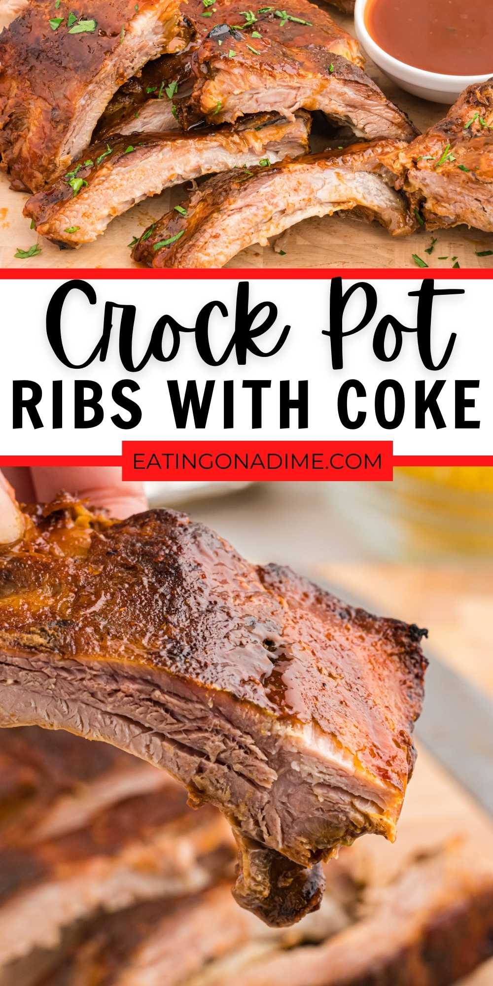 Crock Pot Ribs with Coke – Easy Slow Cooker Ribs – Eating on a Dime