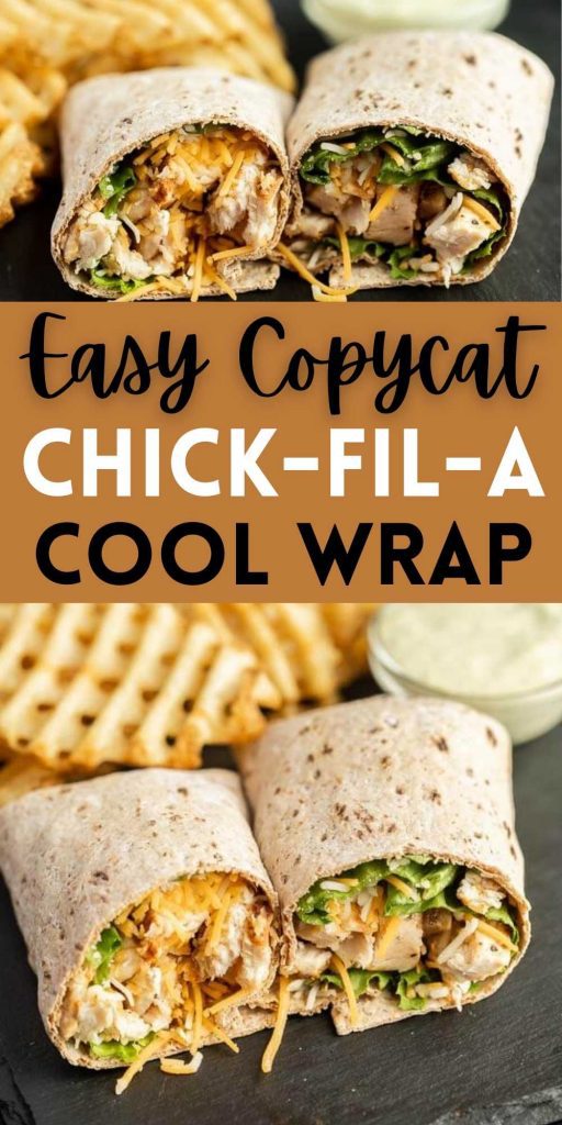 Chick-Fil-A Grilled Cool Wrap is a delicious copycat recipe to make at home. It only takes 4 ingredients and you can make a refreshing wrap. You will love this easy copycat recipe that the entire family will love. #eatingonadime  #grillingrecipes #chickenrecipes #chickfilarecipes #copycatrecipes 
