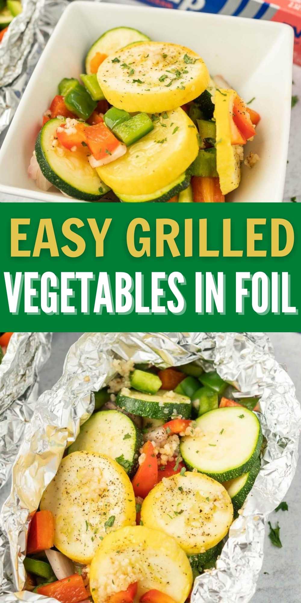 Try making Grilled Vegetables Foil Pack for an easy and delicious side dish idea They are healthy, frugal and so simple to prepare. You’ll love this super easy and healthy grilled side dish recipe. #eatingonadime #grillingrecipes #sidedishes #sidedishrecipes 