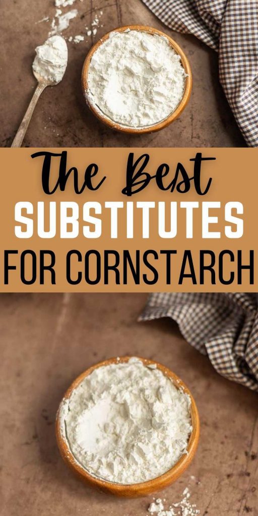 We have gathered The Best Substitute for Cornstarch if you are out. These replacements will still thicken your soups and sauces. These are the best substitutes to use for frying, in sauces or for gravy too! #eatingonadime #substitutes #ingredientsubstitutions #cornstarch 
f