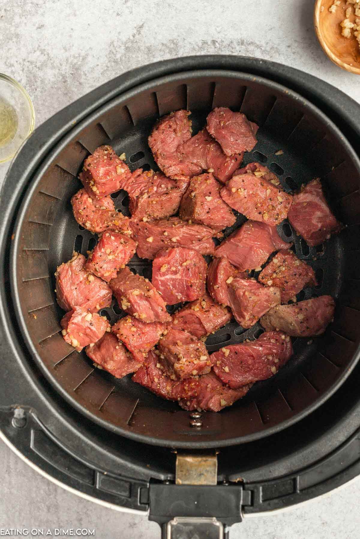 Steak Bites in the air fryer