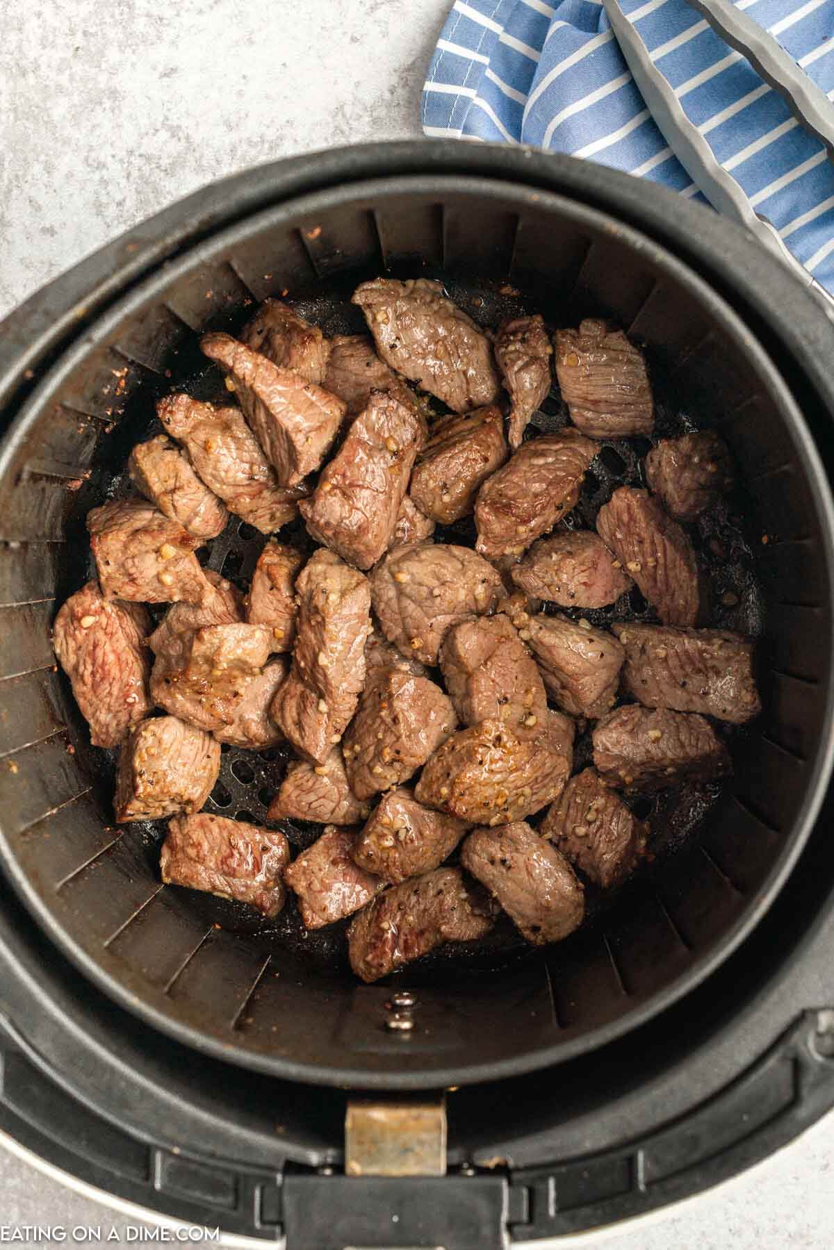 Steak Bites in the air fryer