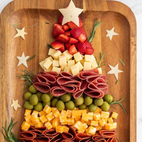Christmas Tree Charcuterie Board - Festive Party Idea