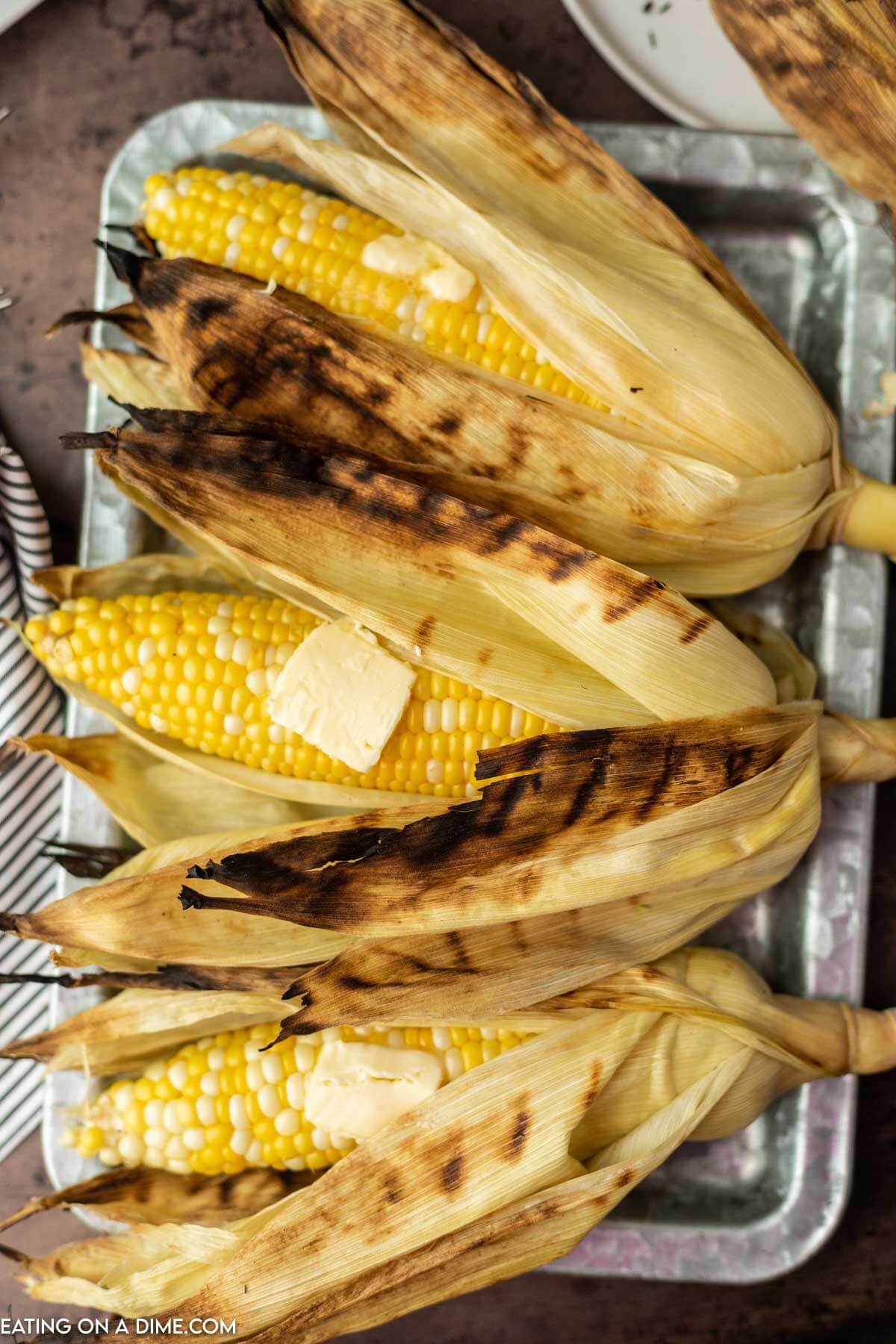 Grilled Corn In The Husk - DadCooksDinner