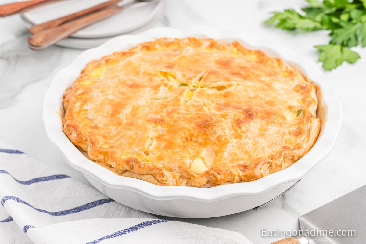 Easy Turkey Pot Pie Soup - Pinch and Swirl