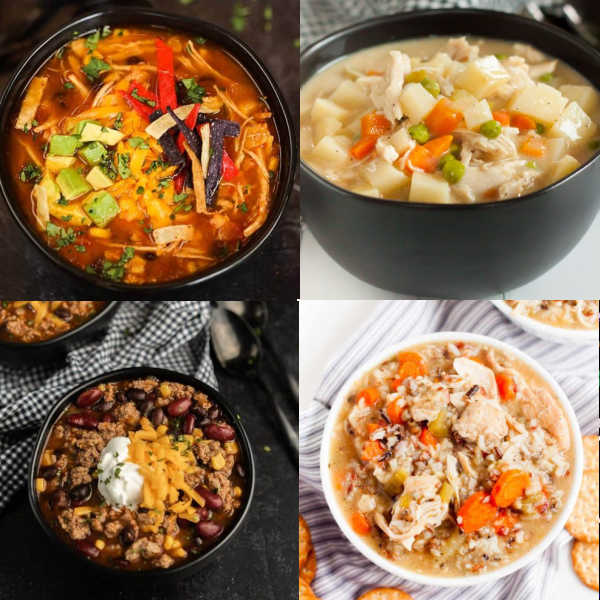 Close up image of soup pictures