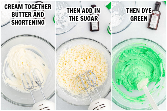 The process of making the frosting