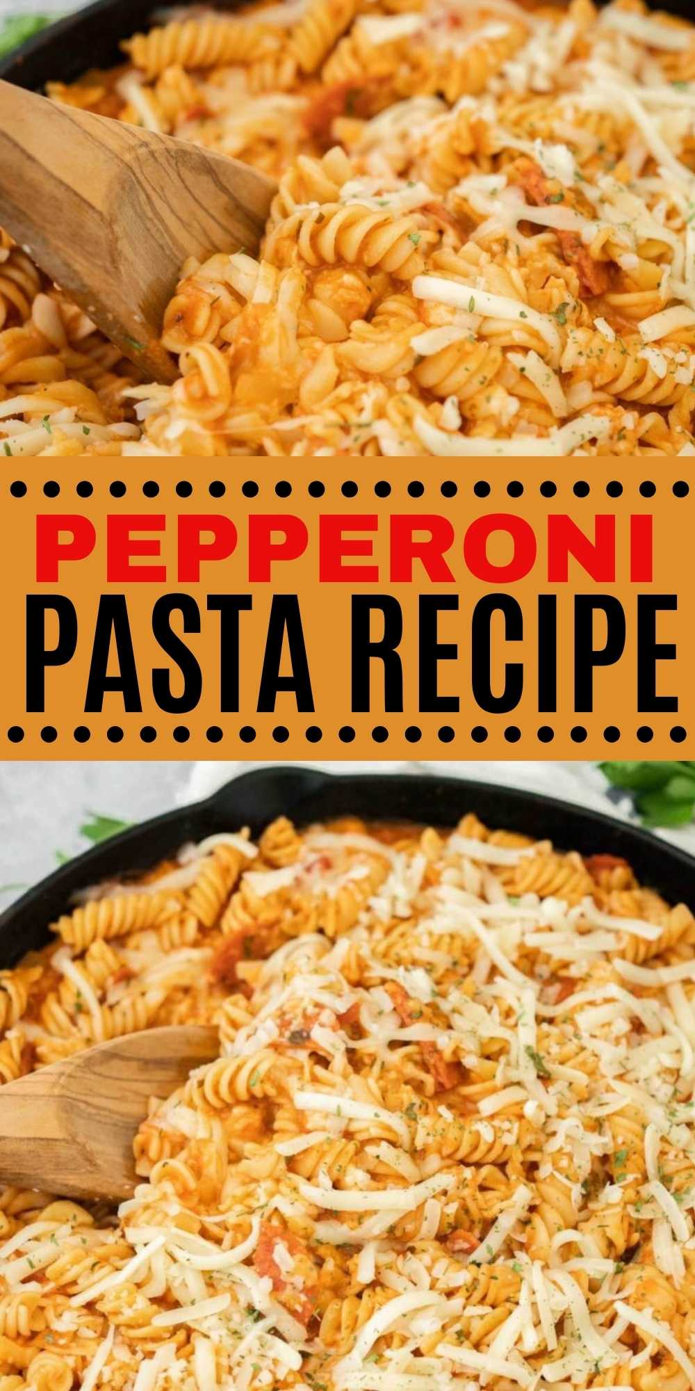 I've got another fun and frugal 20 minute dinner idea that your family will love! This Pepperoni Pasta Recipe is delicious and easy to make skillet recipe. #eatingonadime #pepperonipasta #skilletrecipe