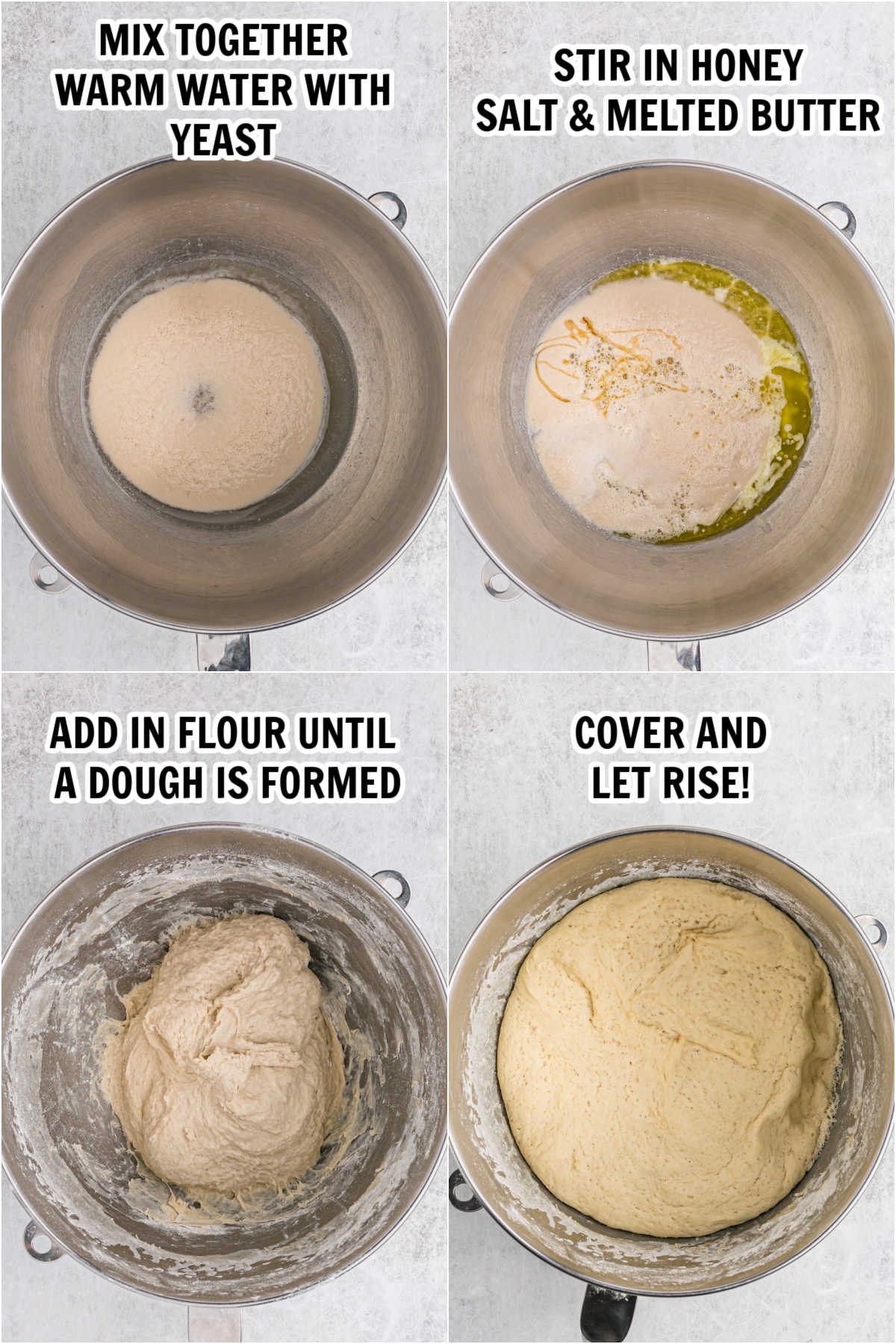 The process of making the dough