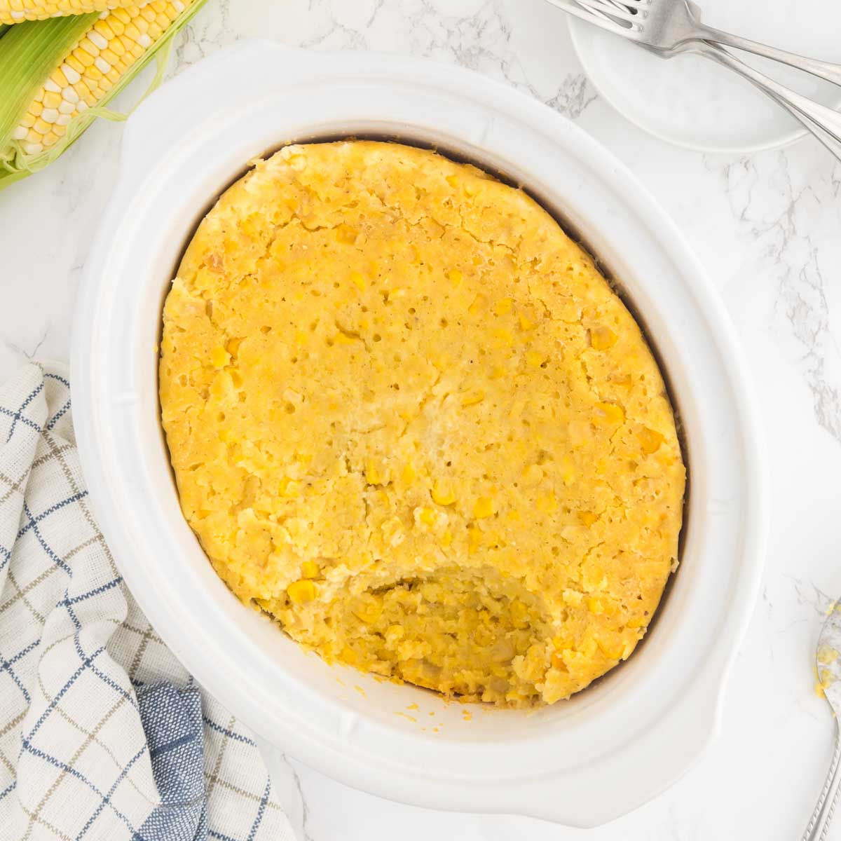Corn Casserole in the slow cooker