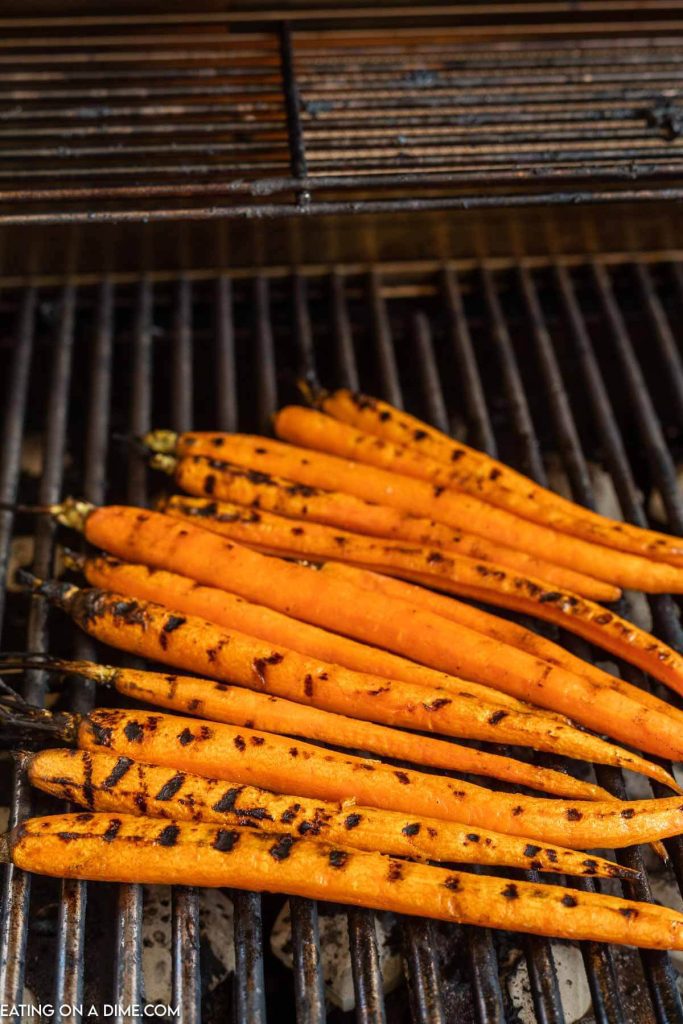 Carrots on the grill. 