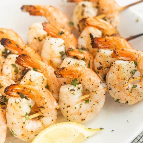 Grilled Shrimp Skewers - Skewered Grilled Shrimp