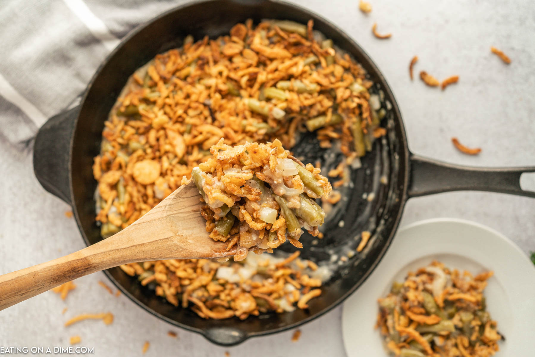 Skillet Green Bean Casserole Eating on a Dime