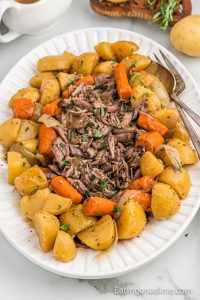 Slow Cooker Red Wine Pot Roast Recipe - Eating on a Dime