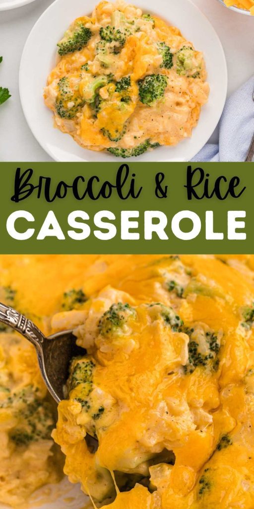Broccoli and Rice Casserole is made from scratch with easy ingredients. Creamy, cheesy casserole that is full of flavor and easy to make. Easy and cheesy casserole dish. #eatingonadime #broccoliandricecasserole #casserolerecipes