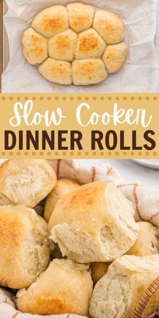 If you are looking for an easy way to make homemade dinner rolls, make Slow Cooker Dinner Rolls. Perfect for your holiday dinner and easy to make. #eatingonadime #dinnerrolls #slowcookerrecipe