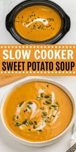 Crock Pot Sweet Potato Soup Recipe - Eating on a Dime