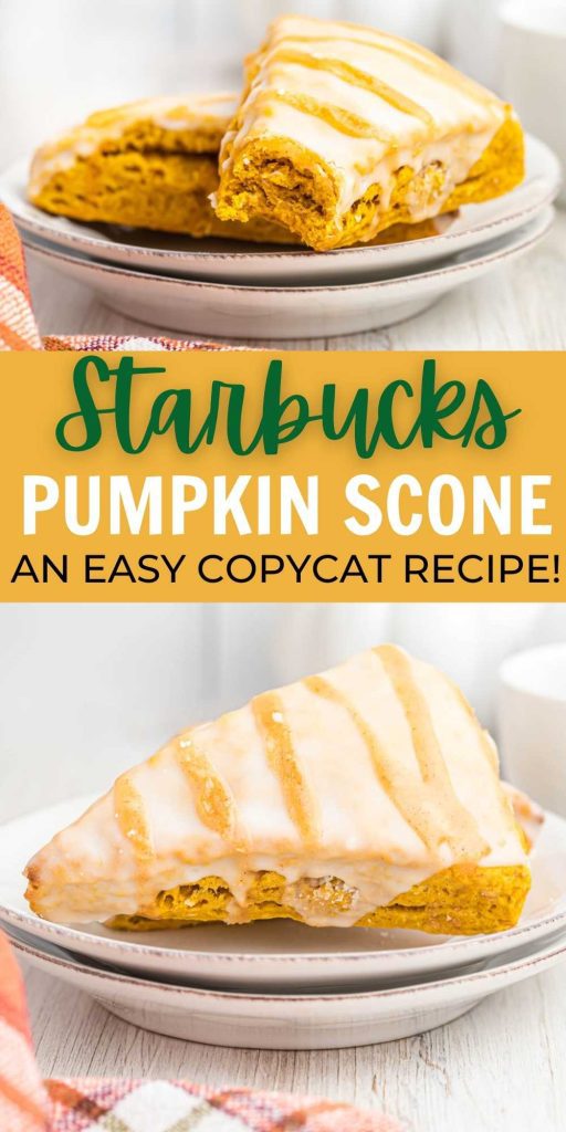 If you love pumpkin and scones, then you must make these Starbucks Pumpkin Scones. Easy and delicious and full of pumpkin flavor. This copycat recipe is simple to make with easy ingredients. #eatingonadime #pumpkinscones #copycatstarbucksrecipes