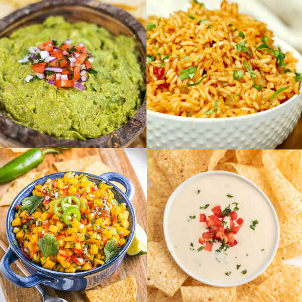 If you are looking for What to Serve with Quesadillas we have gathered 25 of our favorite sides. These are easy to make and taste amazing. From dips, rice, and soups we have you covered easy ingredient sides. #eatingonadime #quesadillasides #whattoserve